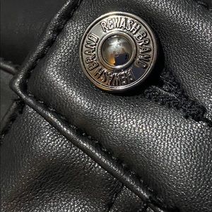 Vegan leather mini skirt